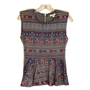 Ya Los Angeles Sleeveless Knit Peplum Top